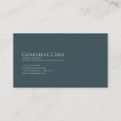 Blush Rose Twilight Mountain Crescent Moon 名刺 (裏面)