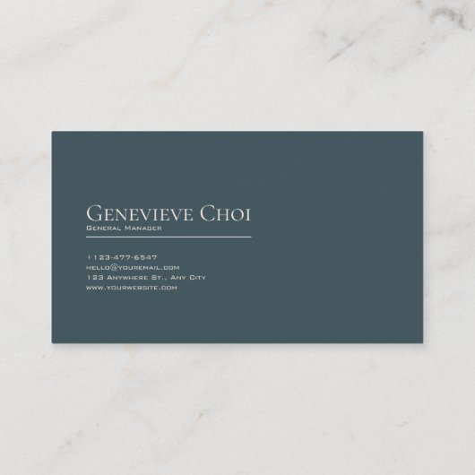 Blush Rose Twilight Mountain Crescent Moon 名刺 (裏面)