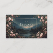 Blush Rose Twilight Mountain Crescent Moon 名刺 (正面)