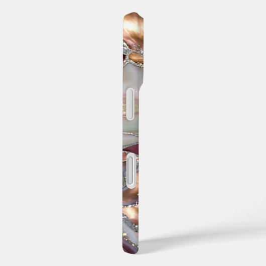 Blush Sage Marble Phone Case Gold Luxury Case-Mate iPhoneケース (裏面 / 右)