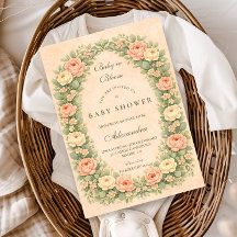 Blush Sage Rose Garden Baby Shower