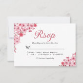 Blush Sakura Wedding – Spring Floral  RSVP (正面)