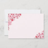Blush Sakura Wedding – Spring Floral  RSVP (裏面)