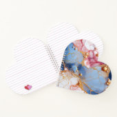 Blush & Sapphire Marble with Golden Pearls ノートブック (内部)