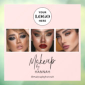 Blush Script Logo Photo Makeup Studio ウィンドウサイン (シート3)