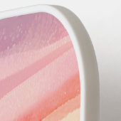 Blush Sea Sunset | Beach Watercolor Painting ピックルボールラケット (左詳細)