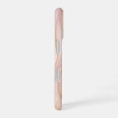 Blush Silk – Pink Satin & Gold Phone Case iPhone 16ケース (右側面)