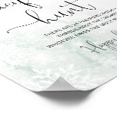 Blush snowflakes Pacifier hunt game Poster ポスター (角)