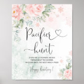Blush snowflakes Pacifier hunt game Poster ポスター (正面)
