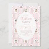 Blush Snowman Christmas 招待状 (正面)