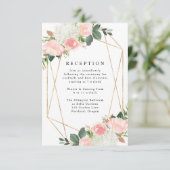Blush Spring Floral | 結婚披露宴カード 出欠カード (スタンド正面)