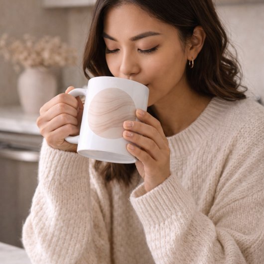 Blush Stone Ripple Mug コーヒーマグカップ