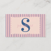 Blush Stripe Photo Boutique Branding 名刺 (正面)