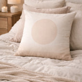 Blush Taupe Sun Glow Throw Pillow クッション