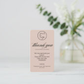 Blush Thank You Card Discount Code Review Business 名刺 (スタンド正面)