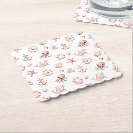 Blush Tide Treasures! ペーパーコースター