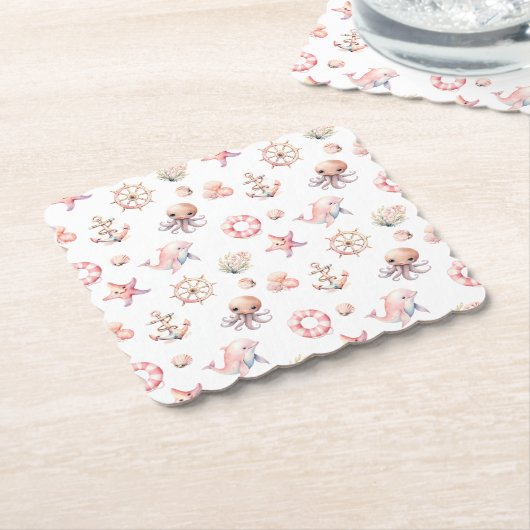 Blush Tide Treasures! ペーパーコースター (アングル)