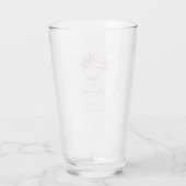 Blush Toile de Jouy Wedding Glass Cup with Cherub  タンブラーグラス (裏面)
