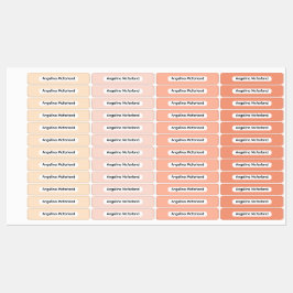 Blush Tones Palette Kids Name Organizational  ラベル