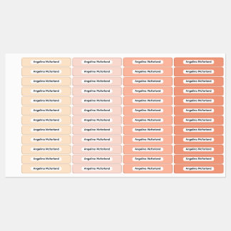 Blush Tones Palette Kids Name Organizational ラベル