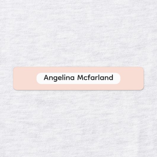 Blush Tones Palette Kids Name Organizational  ラベル (デザイン2)