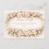 Blush Tulip And Lily Garden Diapper Raffle エンクロージャーカード (正面)