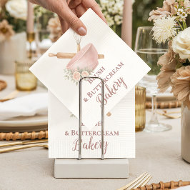 Blush Vintage Patisserie Bakery Business スタンダードカクテルナプキン