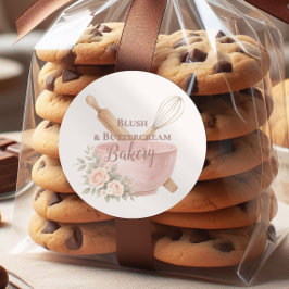 Blush Vintage Patisserie Bakery Business ラウンドシール