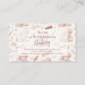 Blush Vintage Patisserie Bakery Business 名刺 (裏面)