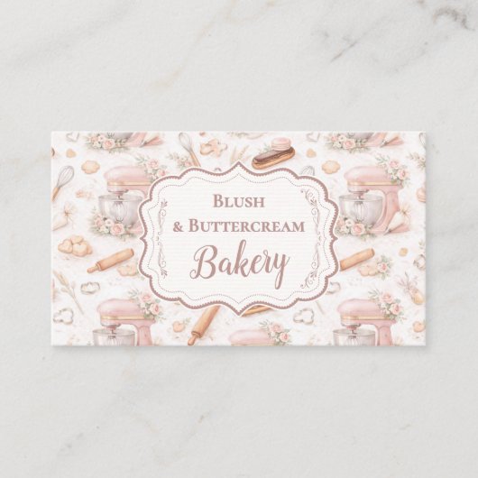 Blush Vintage Patisserie Bakery Business 名刺 (正面)