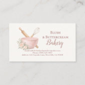 Blush Vintage Patisserie Bakery Business 名刺 (裏面)