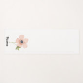 Blush Watercolor Flower Name ヨガマット (正面(横))