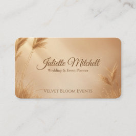 Blush Wheat Wedding & Event Planner Business Card 名刺