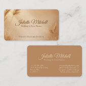 Blush Wheat Wedding & Event Planner Business Card 名刺 (正面/裏面)