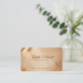 Blush Wheat Wedding & Event Planner Business Card 名刺 (スタンド正面)