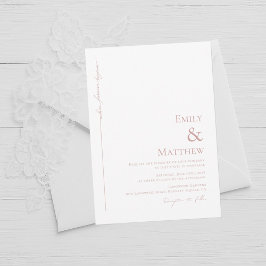 Blush Where Forever Begins Wedding Invitation 招待状