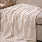 Blush Whisper Petals Fleece Blanket フリースブランケット