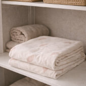 Blush Whisper Petals Fleece Blanket フリースブランケット