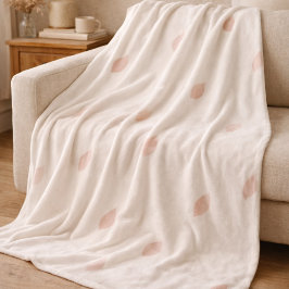 Blush Whisper Petals Fleece Blanket フリースブランケット