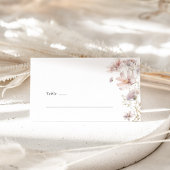 Blush Wildflower Boho Wedding Place Card プレイスカード