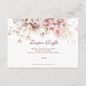 Blush Wildflower Garden Diapper Raffle エンクロージャーカード (正面)