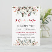 Blush Winter Floral Jingle & Mingle Christmas Part シーズンカード (スタンド正面)