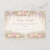 Blush Wisteria And Rose Garden Diapper Raffle エンクロージャーカード (正面)