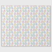 Blushing Boos Ghost Gift Wrapping Paper ラッピングペーパー (フラット)