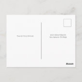 Blushing Bride Bridal Shower Invitation  ポストカード (裏面)