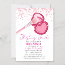 Blushing Bride Bridal Shower Invitation 