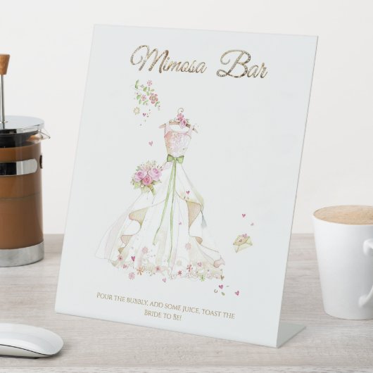 Blushing Bride in Bloom Bride to Be 台座サイン (インサイチュ)