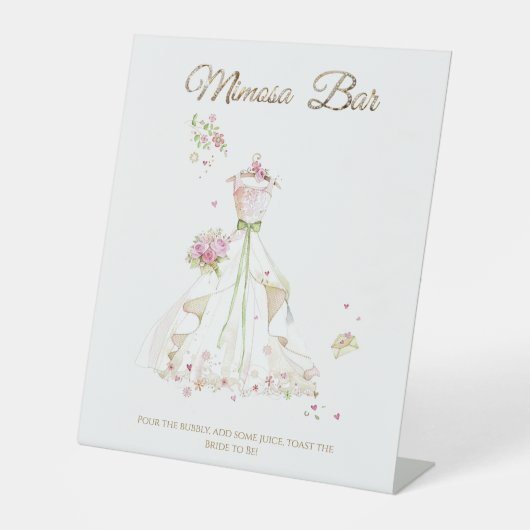 Blushing Bride in Bloom Bride to Be 台座サイン (正面)