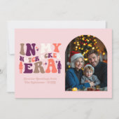 Blushing Holiday My Nutcracker Era Christmas Photo シーズンカード (正面)