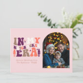 Blushing Holiday My Nutcracker Era Christmas Photo シーズンカード (スタンド正面)